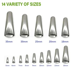 14pcs Stainless Steel Caulk Nozzle Applicator Caulking Finisher Glue Silicone Sealant Finishing Tool Kitchen/Bathroom Sink Joint