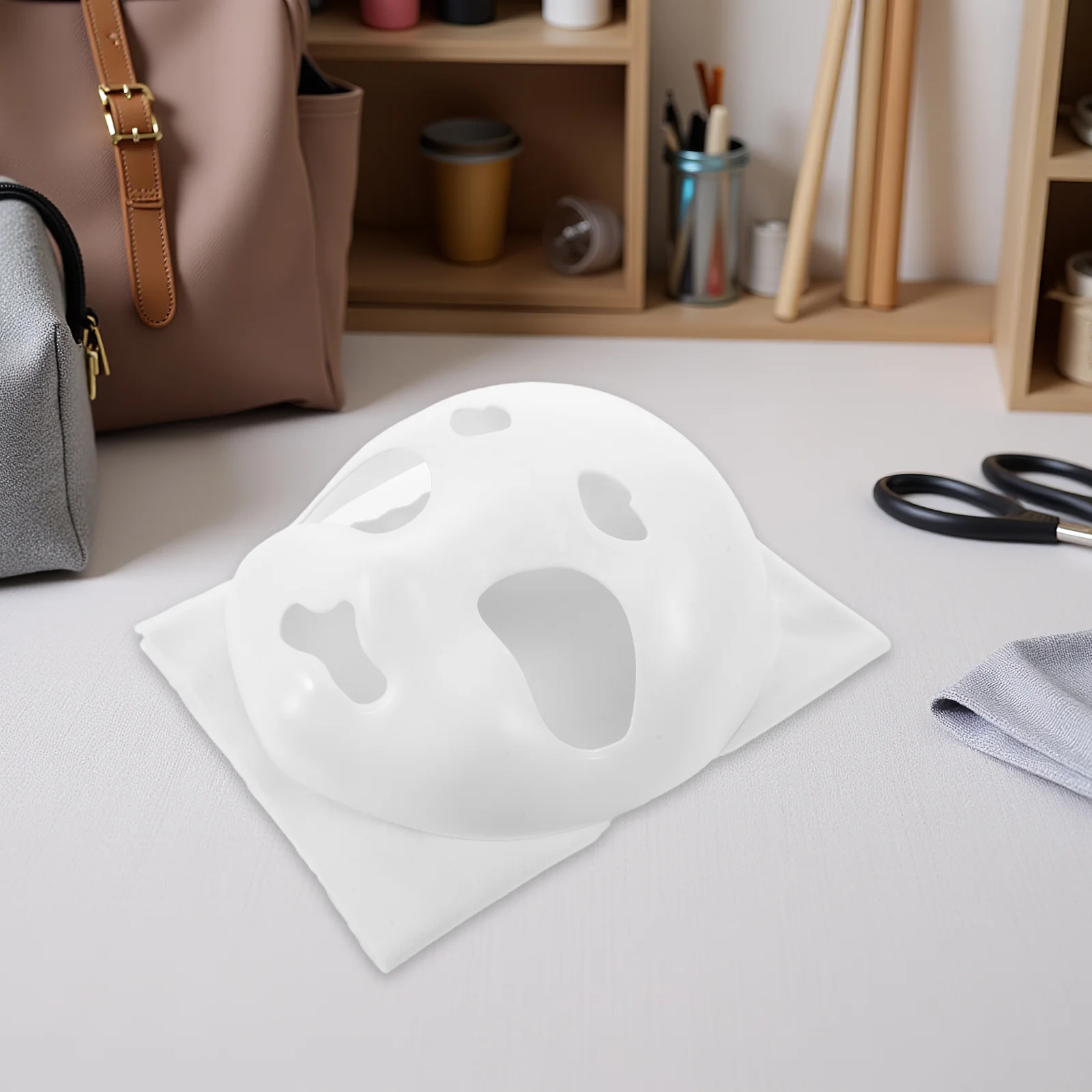 DIY 퍼슈트 헤드 베이스 마스크 3D 프린팅 페인트 가능한 동물 코스프레 해골 마스크 성인 및 어린이용 가벼운 풀 헤드 블랭크 파티용