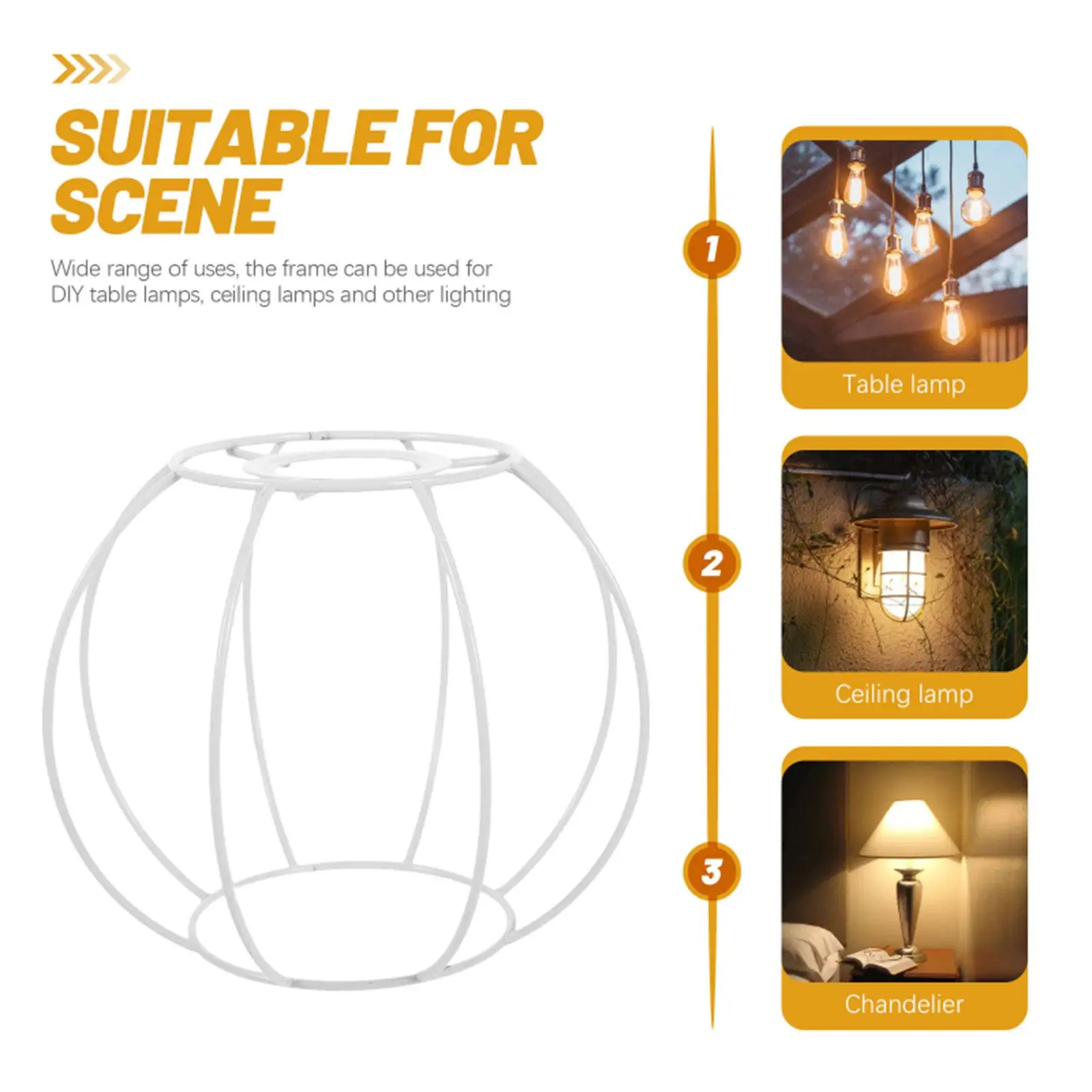 Lampshade Frame Lampshade Holder Iron DIY Decorative Elegant Accessory Lamp Shade Frame for Bar Farmhouse Bedroom