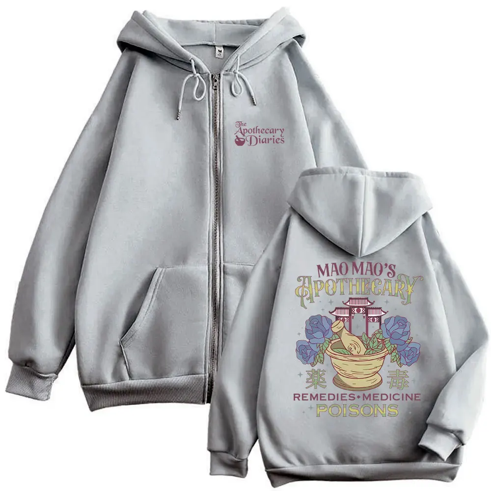 Anime The Apothecary Diaries Maomao Zipper Hoodie Men Women Casual