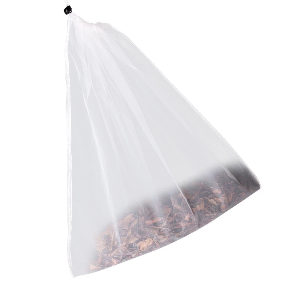 

Eco Friendly Nylon Tea Strainer Bags Reusable Drawstring for Loose Leaf Tea Small 34x37cm No Flavor Absorption Fast Drying