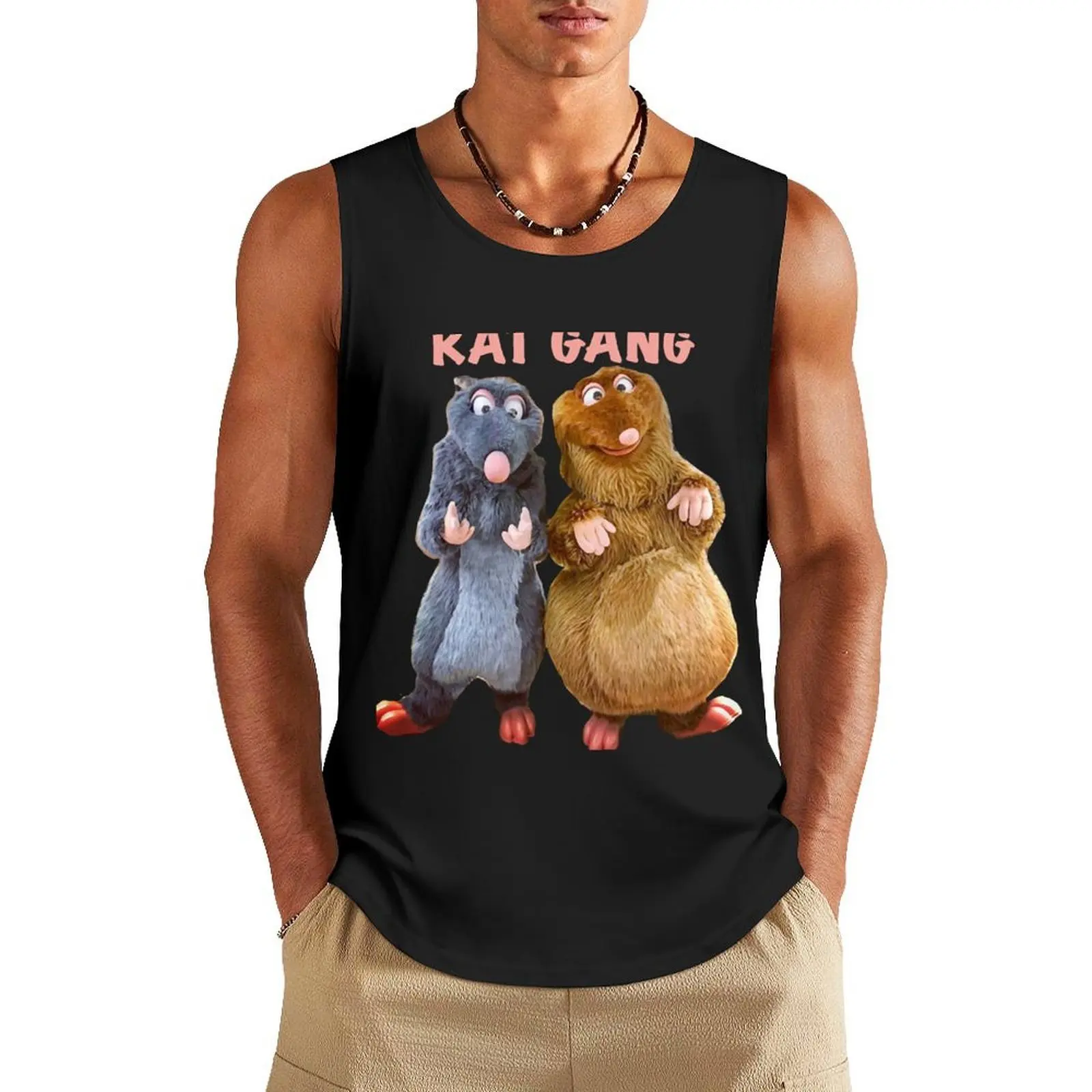 

Extremely Sensitive Sense Of Smell Yummy Rat Gang Vintage Tank Top Sports clothing basketball sleeveless shirts anime