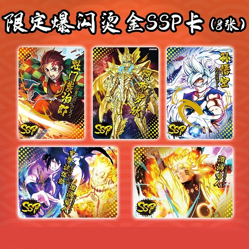 Anime Hero Post Kaart Naruto Demon Slayer Dragon Bal Een Stuk Kaart Limited Flash Ssr Kaart Collectie Kaart