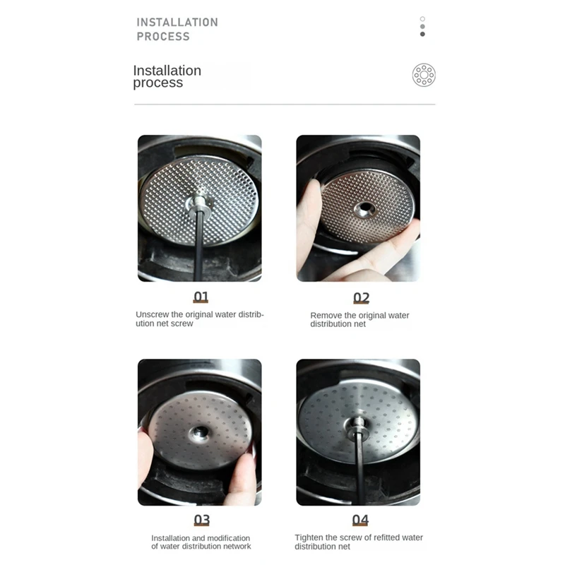 Прецизионный экран для душа для кофемашины Breville серии 8, прочный сетчатый фильтр для контактного душа