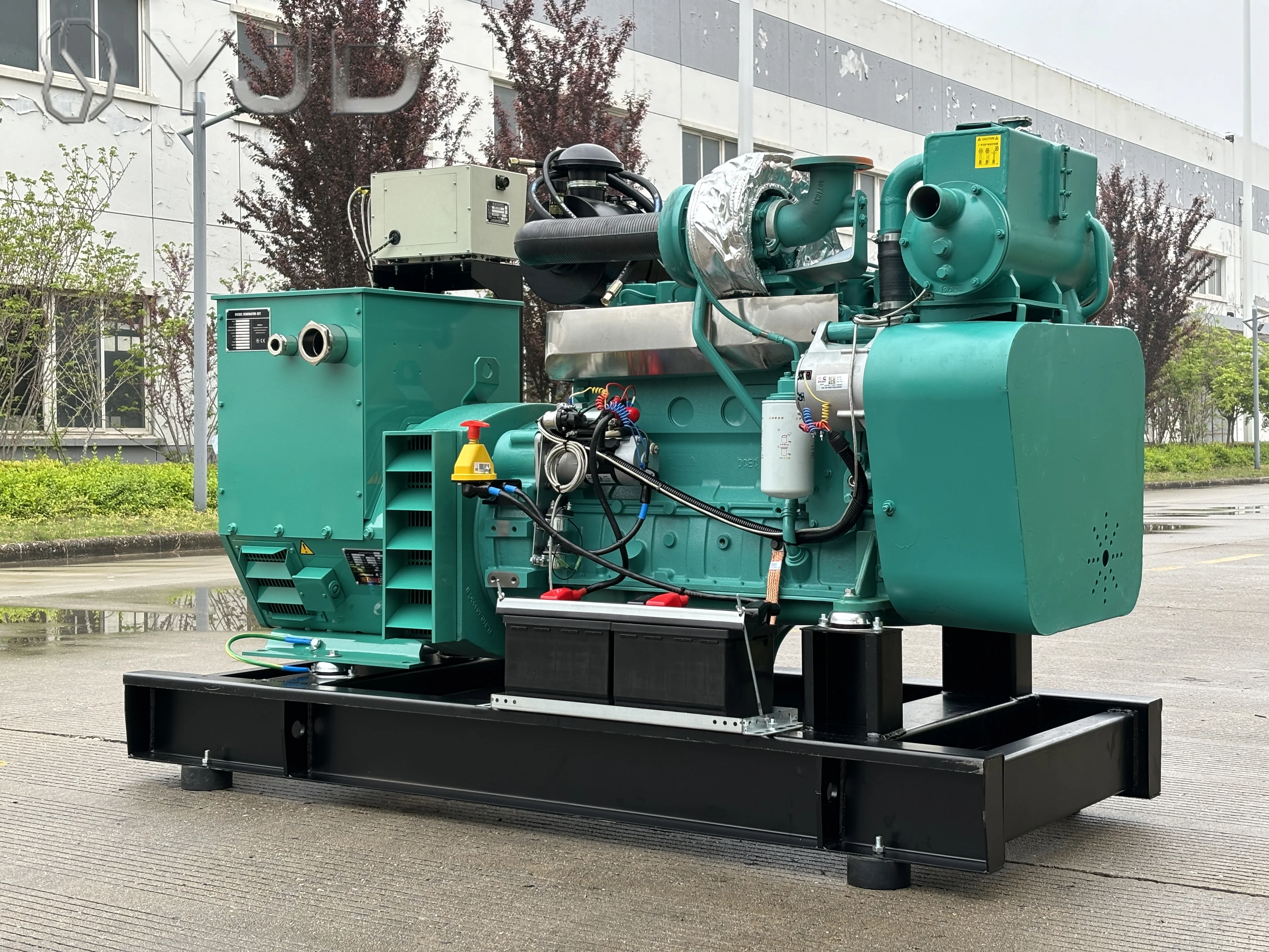 DYJD CCS Certified WELLPOWER 6BT5.9 100HP Marine Diesel Generator 50Hz 400V 1500RPM New Water Cooling for Sale