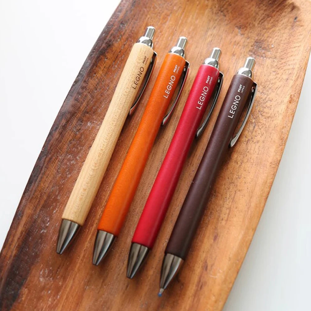 1pcs Japanese PILOT LEGNO 0.7mm Wooden Ball Pen Warm North American Hard Maple Wooden Pole BLE-1SK Stationery