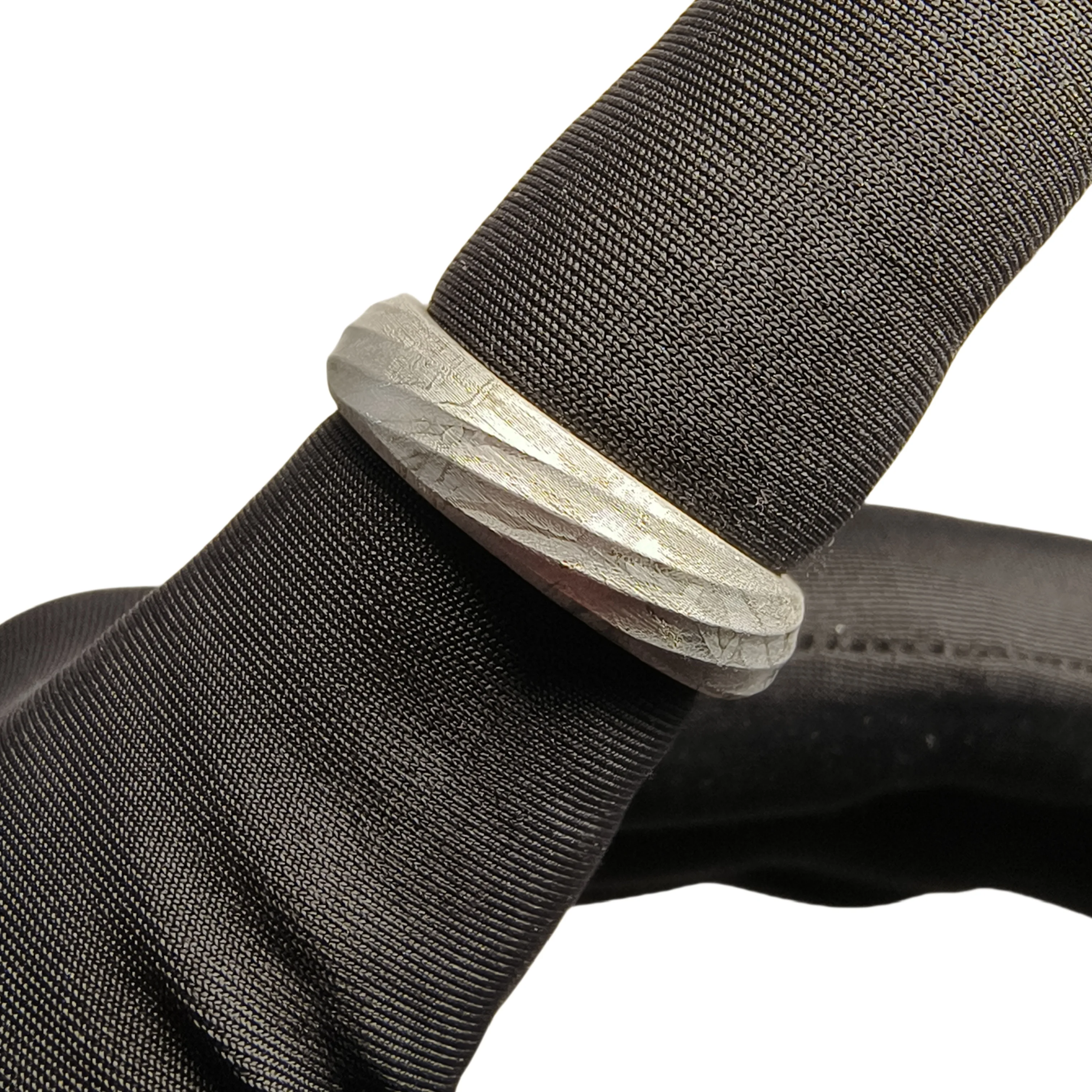 Muonionalusta meteorite Ring Natural iron meteorite pendant MeteoriteHandmade Carving craft jewelry Meteorite  Ring-S