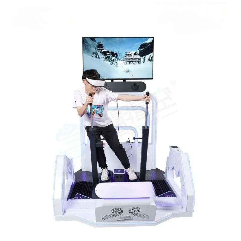 Star Smart VR Device Enjoy Ski Machine, Virtual Reality Experience Simulates Ski Resort Scene