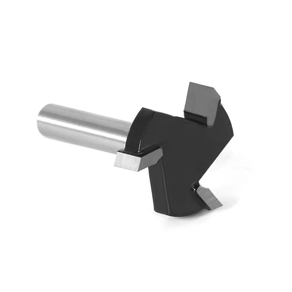 

1Pcs T Shaped Three-Blade Milling Cutter T6x25 Black Woodworking Tool Hand Wood Trimmer for Medium Density Fiberboard