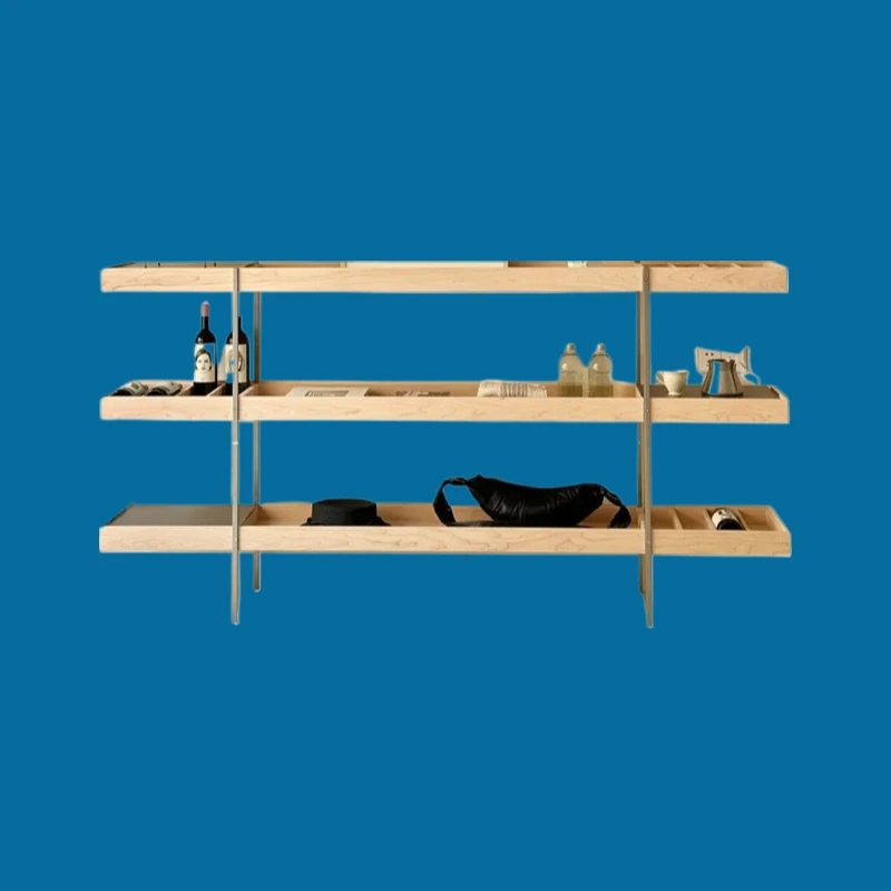 

Simple industrial style solid wood dining side rack hotel bathroom towel rack restaurant wine cabinet rack multi-functional bar