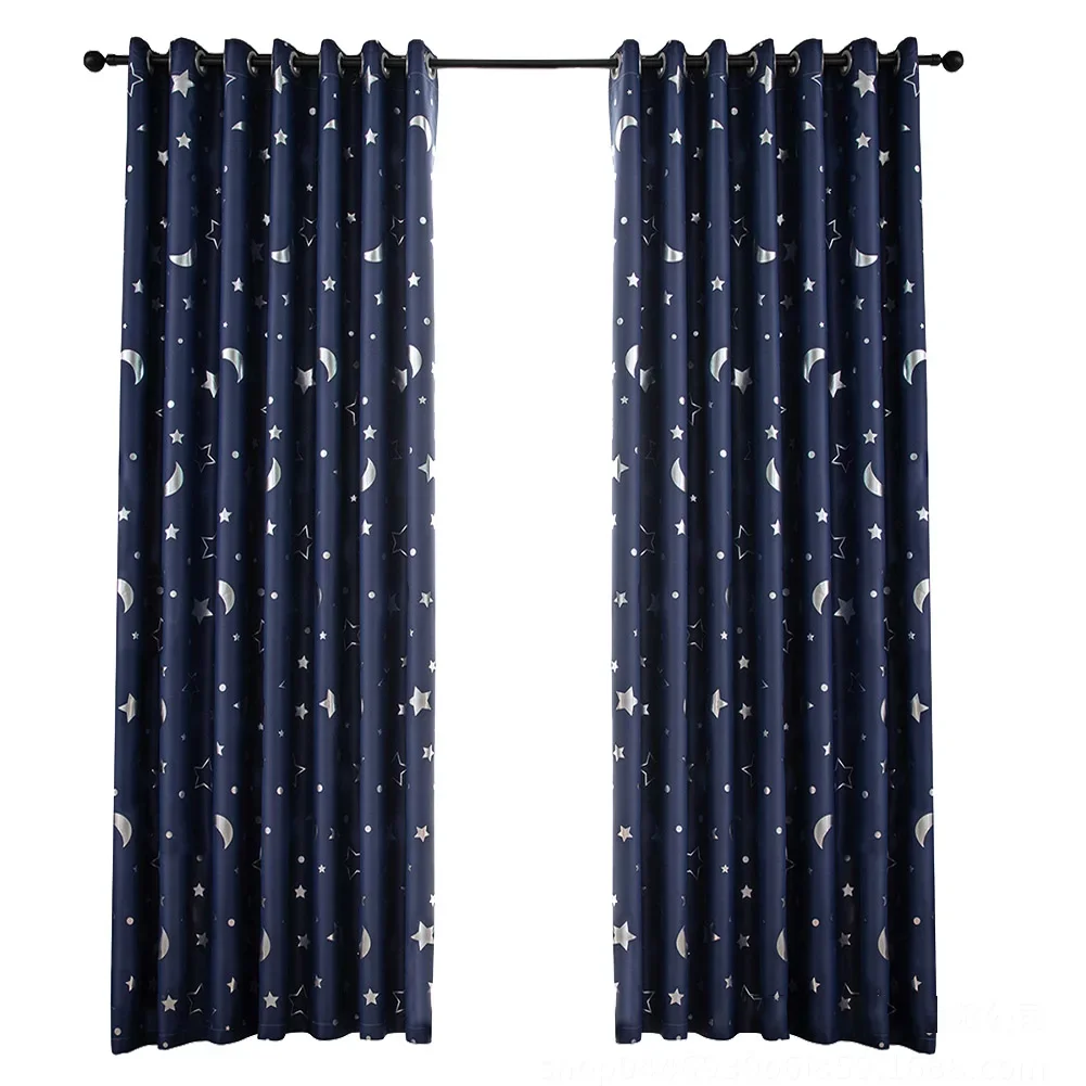 Big Stars and Moon Shade Curtains Add Elegance to Your Interior Great for For living Rooms Bedrooms or Offices