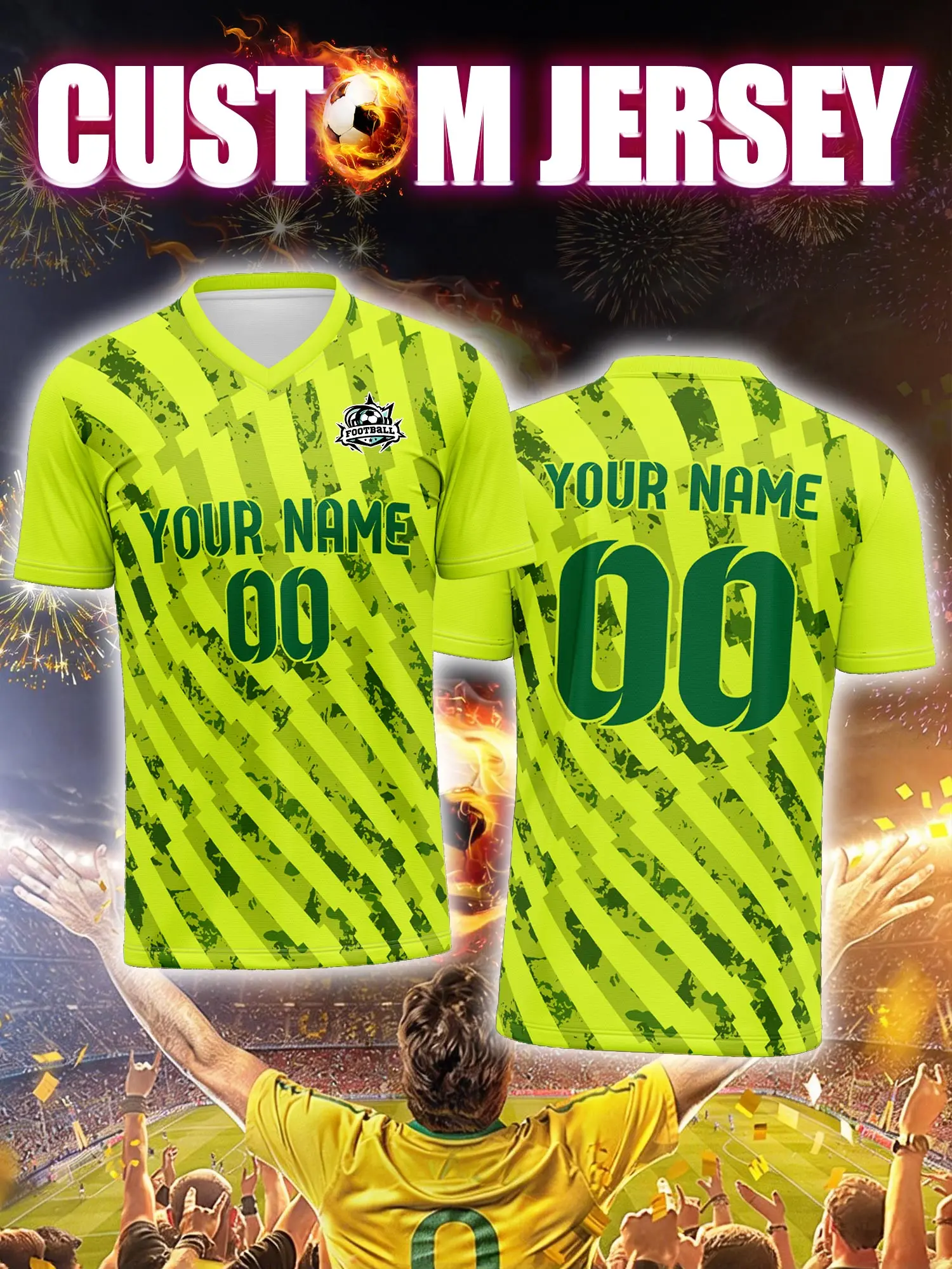 

Футболка для футбола с индивидуальным изображением, номером и именем, ретро-винтажная классическая коллекционная футболка для фанатов.