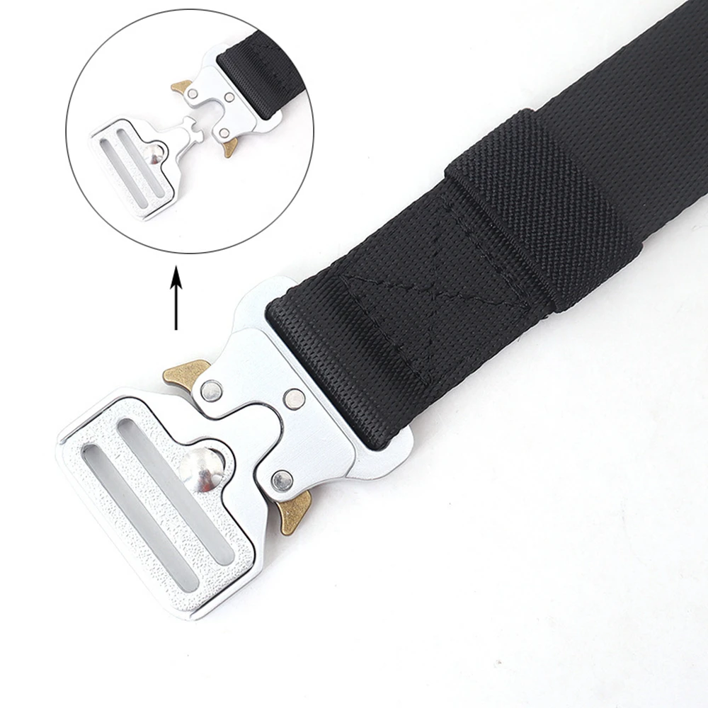 3,2cm Taktischer Gürtel für Männer Militärqualität Nylon Schnellverschluss Robuster Outdoor-Wandergürtel mit Legierungsschnalle – Detail 13