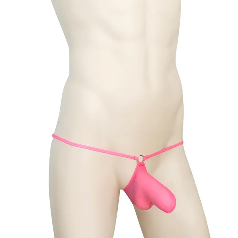 

Men's Trunk Trim Briefs, Sexy Low Waist Strap, Ice Silk Stretch Panties W302