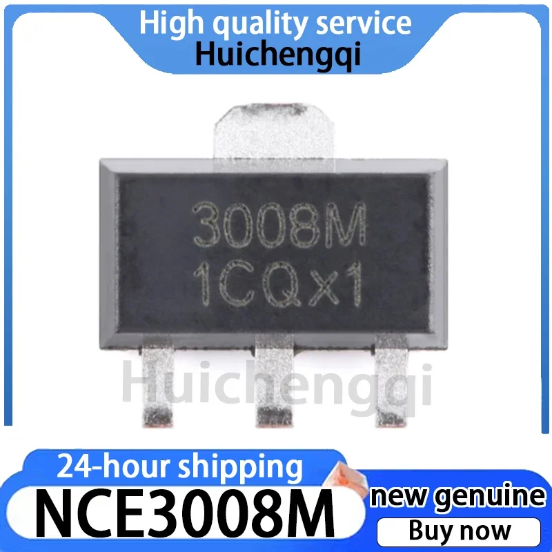 10PCS Genuine NCE3008M SOT-89 N-channel 30V 8A Enhanced Power MOSFET Field-effect Transistor