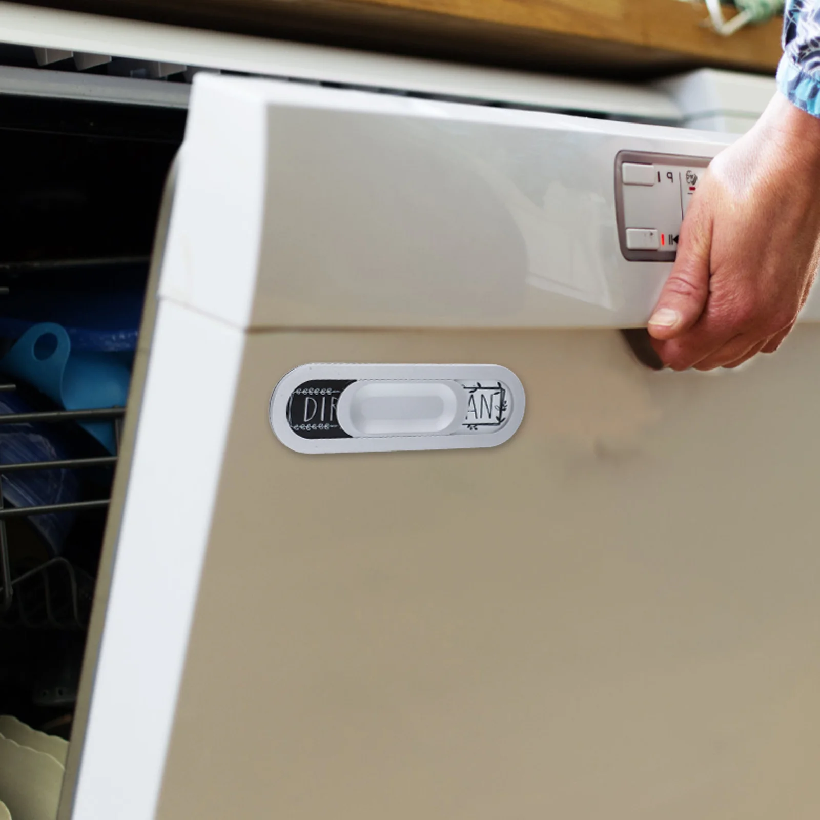 Dishwasher Clean Dirty Magnet Magnetic Slide Indicator Durable Scratch Resistant Kitchen Reminder