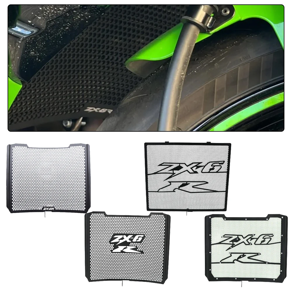 2025 ZX 6R 636 Motorcycle Radiator Guard Grille Cover For Kawasaki ZX-6R 2009-2021 2022 2023 2024 NINJA ZX6R ZX-636 ZX636 KTR