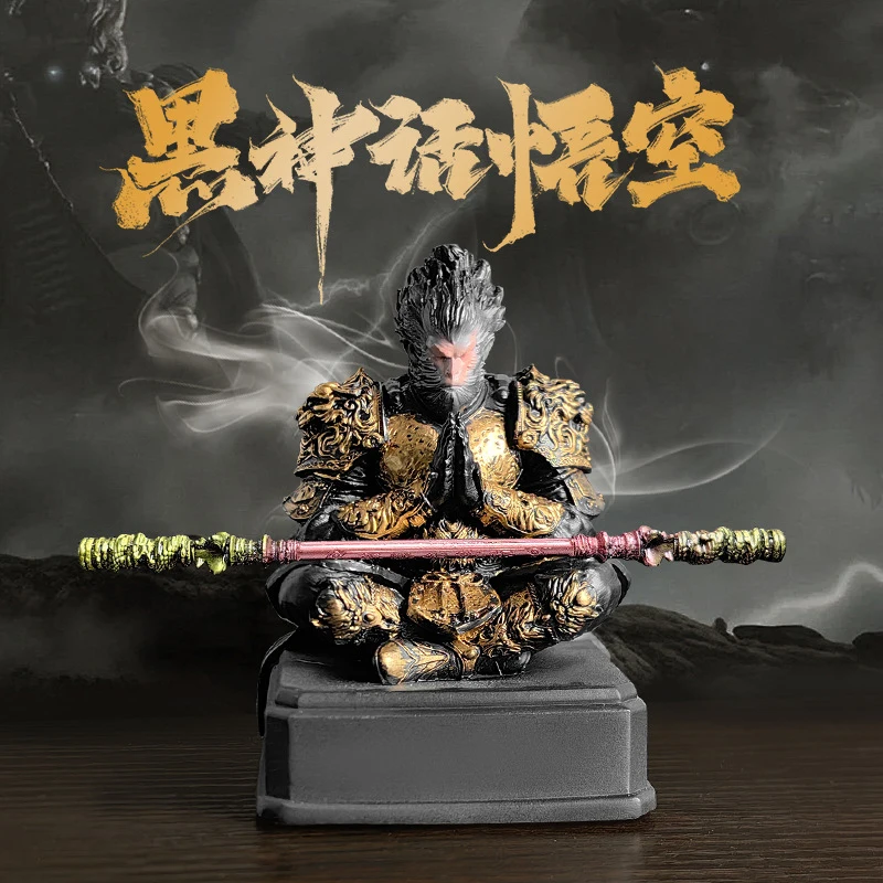 Black Myth Wukong Resin Decorative Figurine - Game Merchandise, Collectible Model