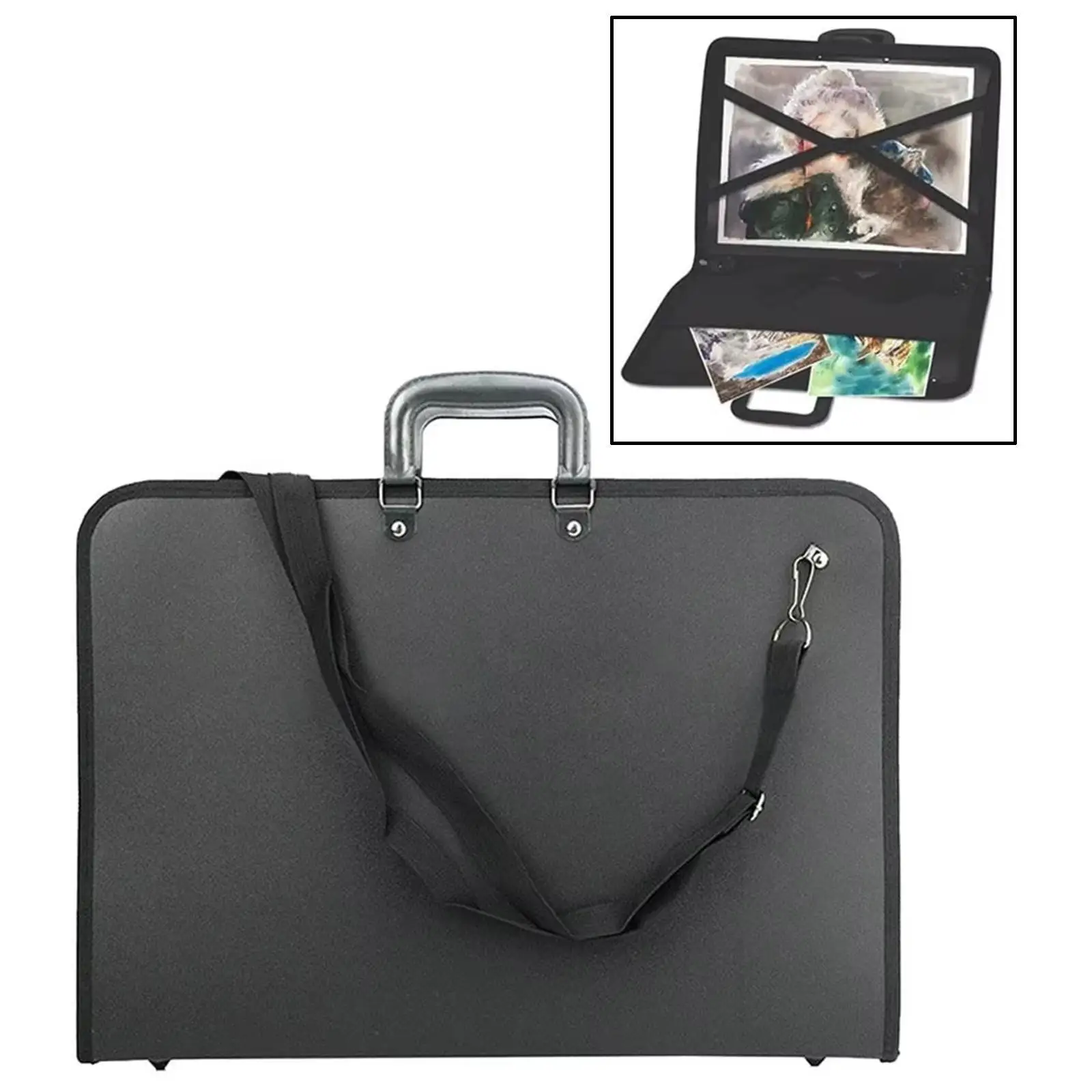 Art Portfolio Bag with Shoulder Strap Comfortable Art Portfolio Tote Bag for Photography Outdoor Artist Work Sketching Drawing