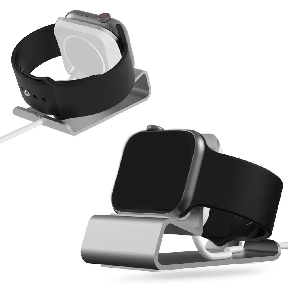 Metal Charger Stand for Apple Watch Dock Station Aluminum Alloy Charging Holder for IWatch Ultra 10/9/SE/8/7/6/5/4 Bracket