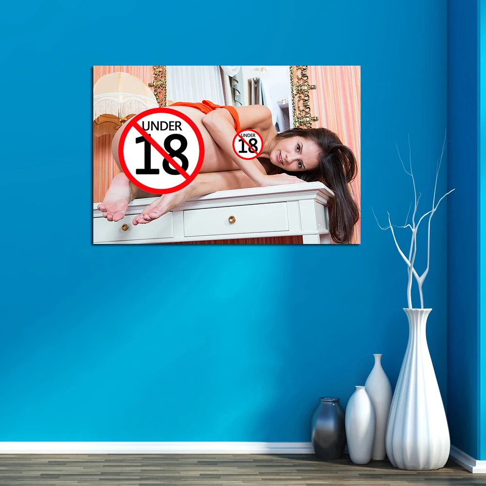 Sexy Woman Uncensored Pussy Living Room Decor Poster And Print Wall Art Canvas Painting Bedroom Adult Pictures