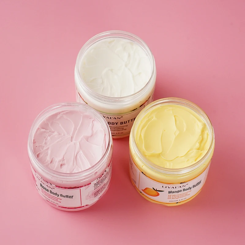 Shea Body Butter Soothes Dry Skin Moisturizer Smooth Rough Deep Hydration Cream Coconut Rose Mango Skin Care Body Lotion