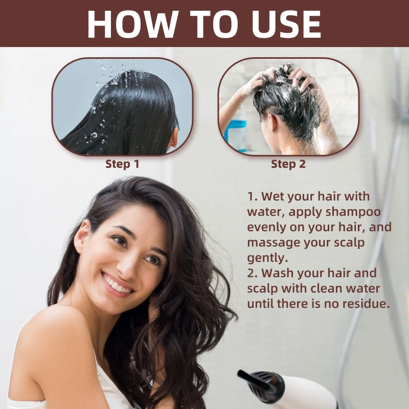 100Ml Sampo Putih Hitam Sampo Polygonum Sangat Bersih Sampo Polygonum Multiflorum Memperbaiki Sampo Rambut Rusak