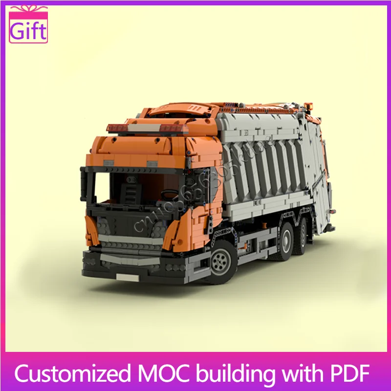 

NEW 4845 Pcs MOC Customize Garbage Truck Technology Building Blocks Model Creative DIY Assembly Bricks Toys Kids Birthday Gifts