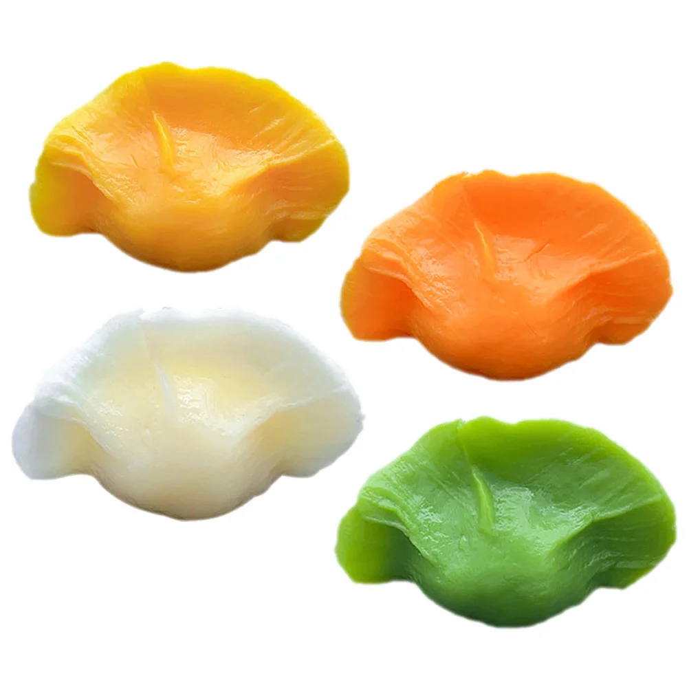 4 Pcs Fake Food Educational Toy Shop Display Decor Photography Prop Kitchen Simulation Dumpling Model Decorate