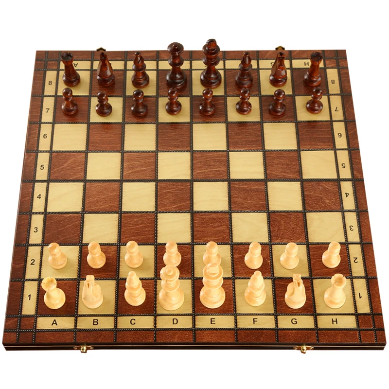 International Chess Magnetic High End Solid Wood Folding Chessboard Children's Entry Adult Competition Special Extra Large Chess