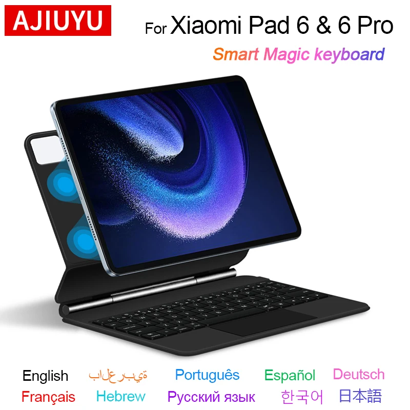 AJIUYU Magic Keyboard For Xiaomi Mi Pad 6 Pro 11