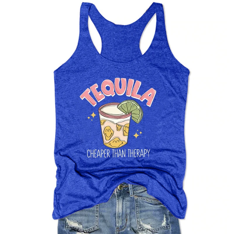 Funny Tequila Tank Top Funny Gifts for Her Drinking Women Tops Gift for Friend Gifts for Women Alcohol Clothes