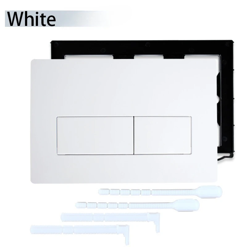 الأبيض المزدوج فلاشينغ المحرك المرحاض أزرار الضغط أخفى جدار جبل الدبابات فلوش لوحات استبدال جزء للحمام سيجما #1