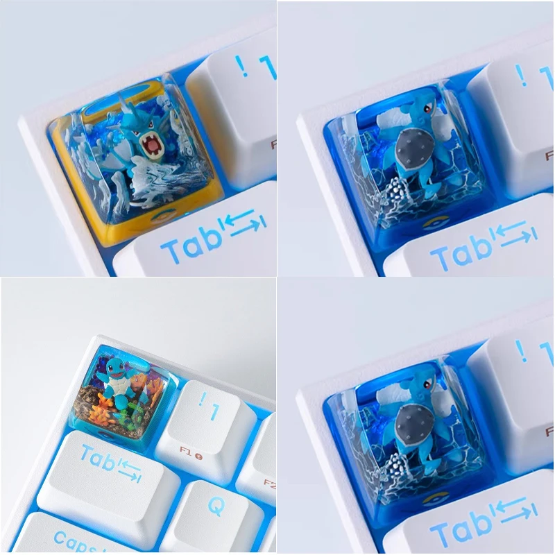 

Pokemon Anime Keycaps Gengar Pikachu Clefairy Mewtwo DIY Custom Resin Keys Mechanical Computer Keyboard Creative Cartoon Gifts