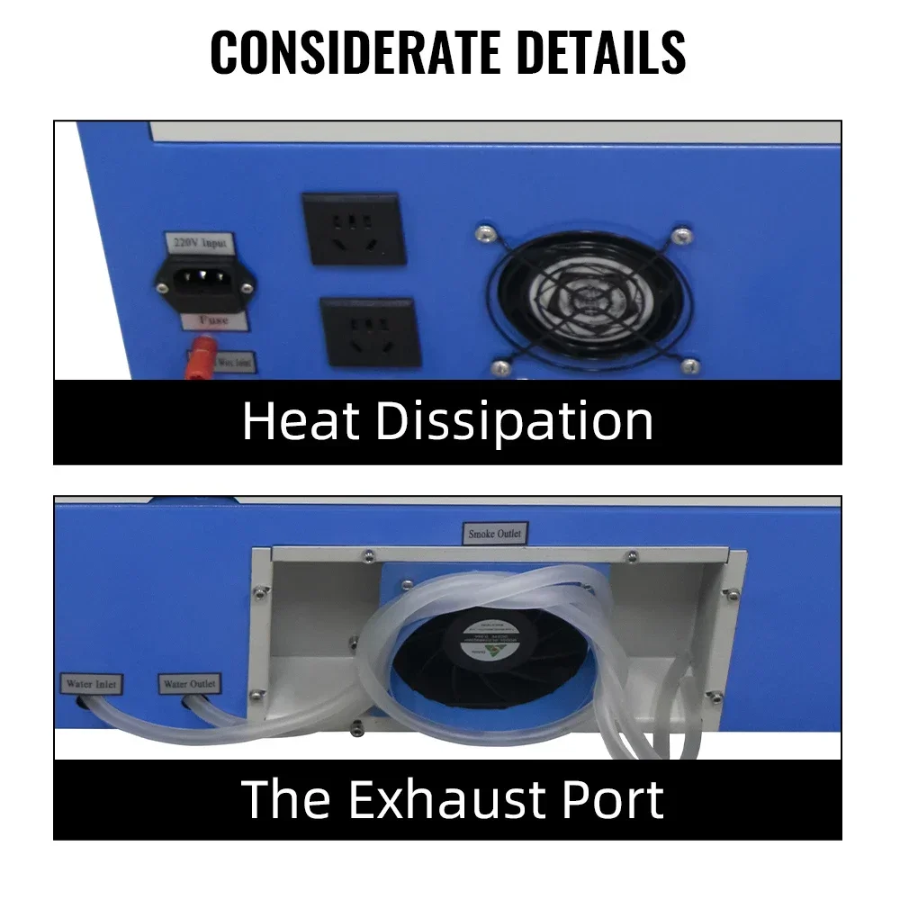 سيهاو ‌ آلة الحفر بالليزر CO2 40 واط/50 واط 30x20 سنتيمتر منطقة النقش الخشب/الجلود/أدوات قطع النجارة USB CorelDraw دعم