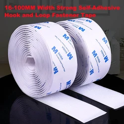 16-100MM Width Strong Self-Adhesive Hook and Loop Fastener Tape Nylon Sticker Adhesive Tape With Glue For DIY Craft Accessories