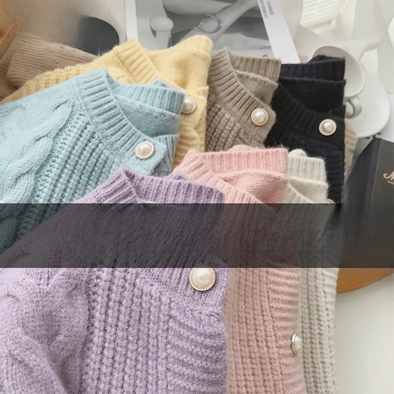 

Женский вязаный свитер в стиле ретро, весна-осень 2023, новинка Faion, антивозрастной топ, вязаный открытый кардиган, пальто