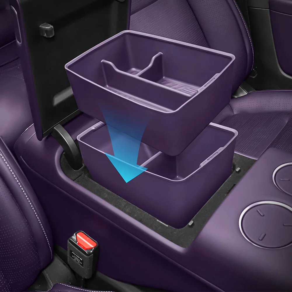 

2 Pcs For AVATR 07 2024 2025 Armrest Box Double-layer Silicone Box Interior Modification Supplies Original Car Color Storage Box