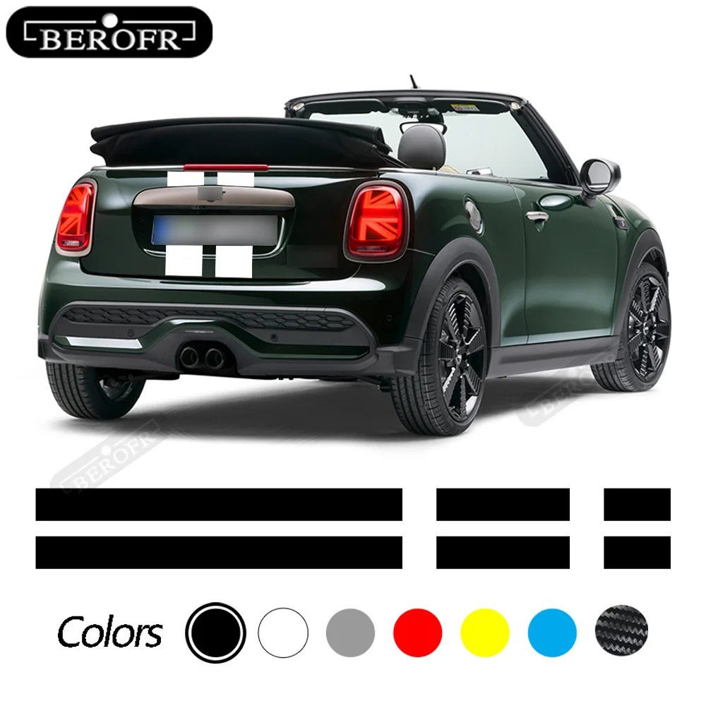 

Black White Red Vinyl Decals Car Bonnet Stripe Hood Body Sticker For MINI Cooper Styling R50 R53 R56 R55 Sticker Cover Decorates
