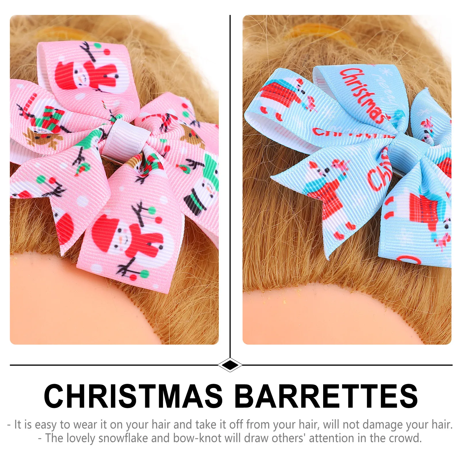 

Набор из 15 заколок-бантиков для волос, рождественские заколки для девочек, детские аксессуары для волос, новогодние заколки-зажимы, детские украшения для головы в рождественском стиле