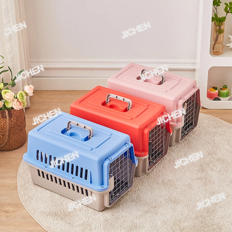 

Переноска для животных JC Pet Travel Carrier: Портативная пластиковая клетка-бокс для собак и кошек, для путешествий и транспортировки