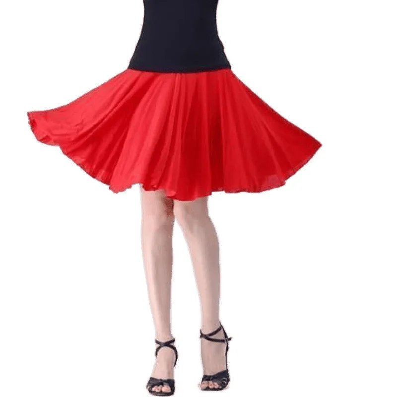 Square Dance Skirt Adult Latin Dance Skirt Summer Square Dance Dress Half Body Skirt Short Skirt