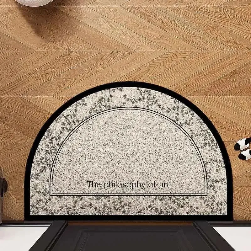Semicircular Flower Doormat Anti-slip Floor Mat Suitable for Home Kitchen Entrance Home Floor Decoration  Doormat Home Floor Mat