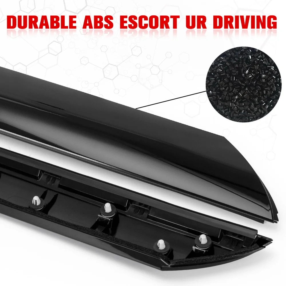 Left + Right Car Exterior Molding Windshield Pillar Trim Front For Kia Soul 2010 2011 2012 2013 86170-2K500 86180-2K500