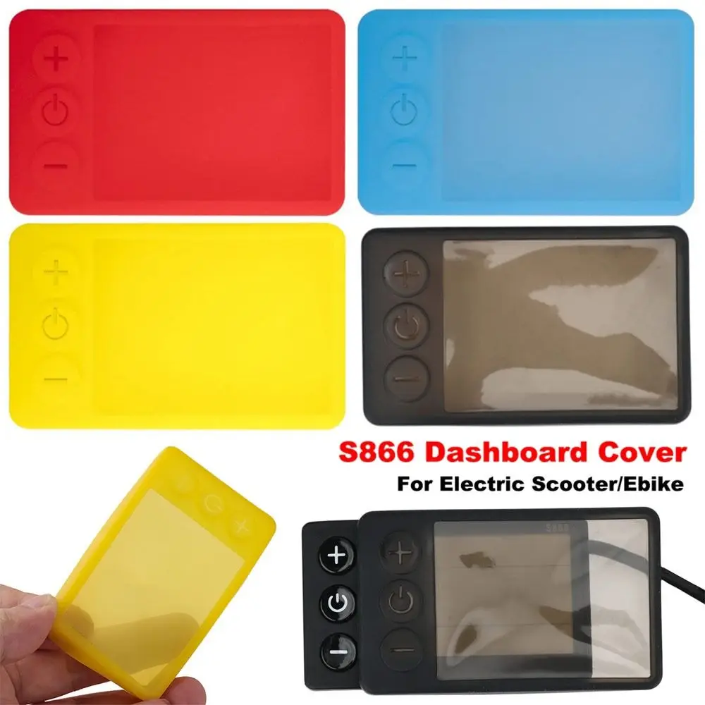 

1Pcs Silicone S866 Dashboard Cover Waterproof Colorful Electric Scooter Accessory Display Protective Case