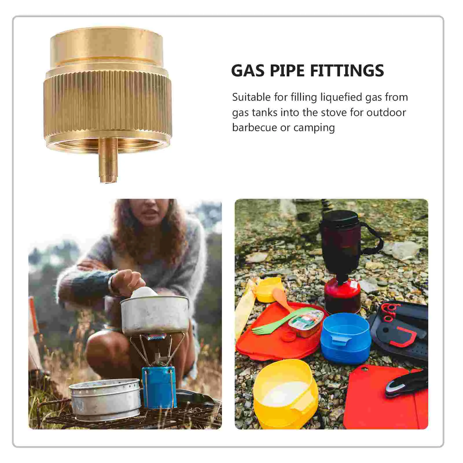 Propane Adapter Hose Outdoor Camping Stove Gas Tank Cans Professional Converter Rubber Furnace