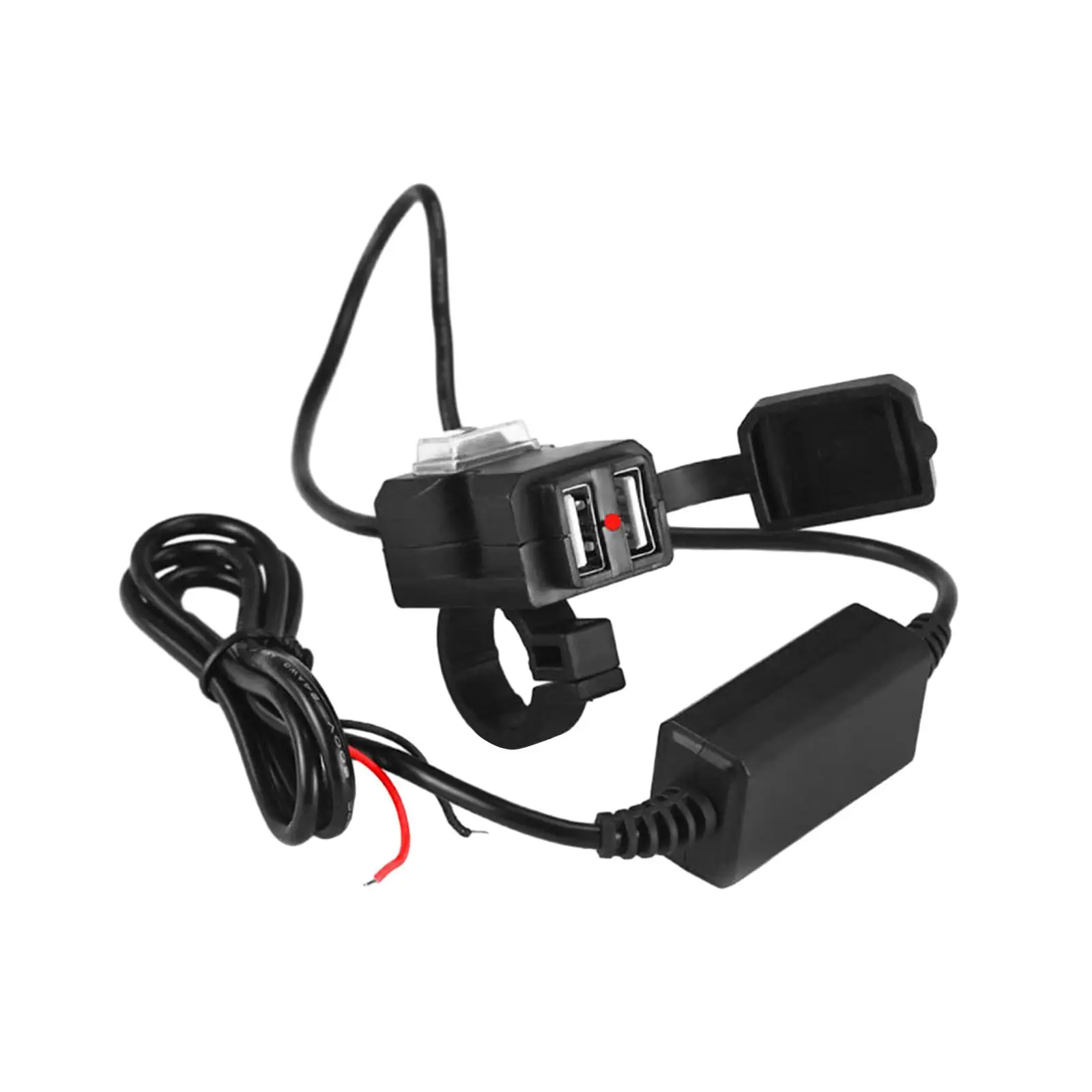 Motorcycle Phone Charger Dual USB Socket Stylish Faster Charging Waterproof