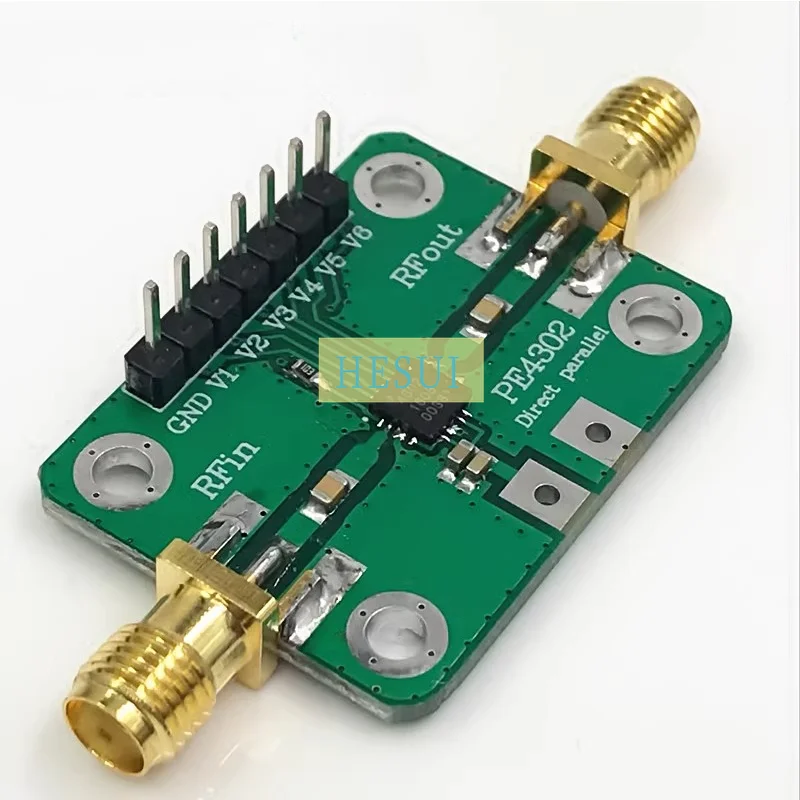 PE4302 Module Range-31.5dB Step-0.5dB 1MHz- 4GHz CNC Digital Microwave RF attenuator module board Parallel immediate mode