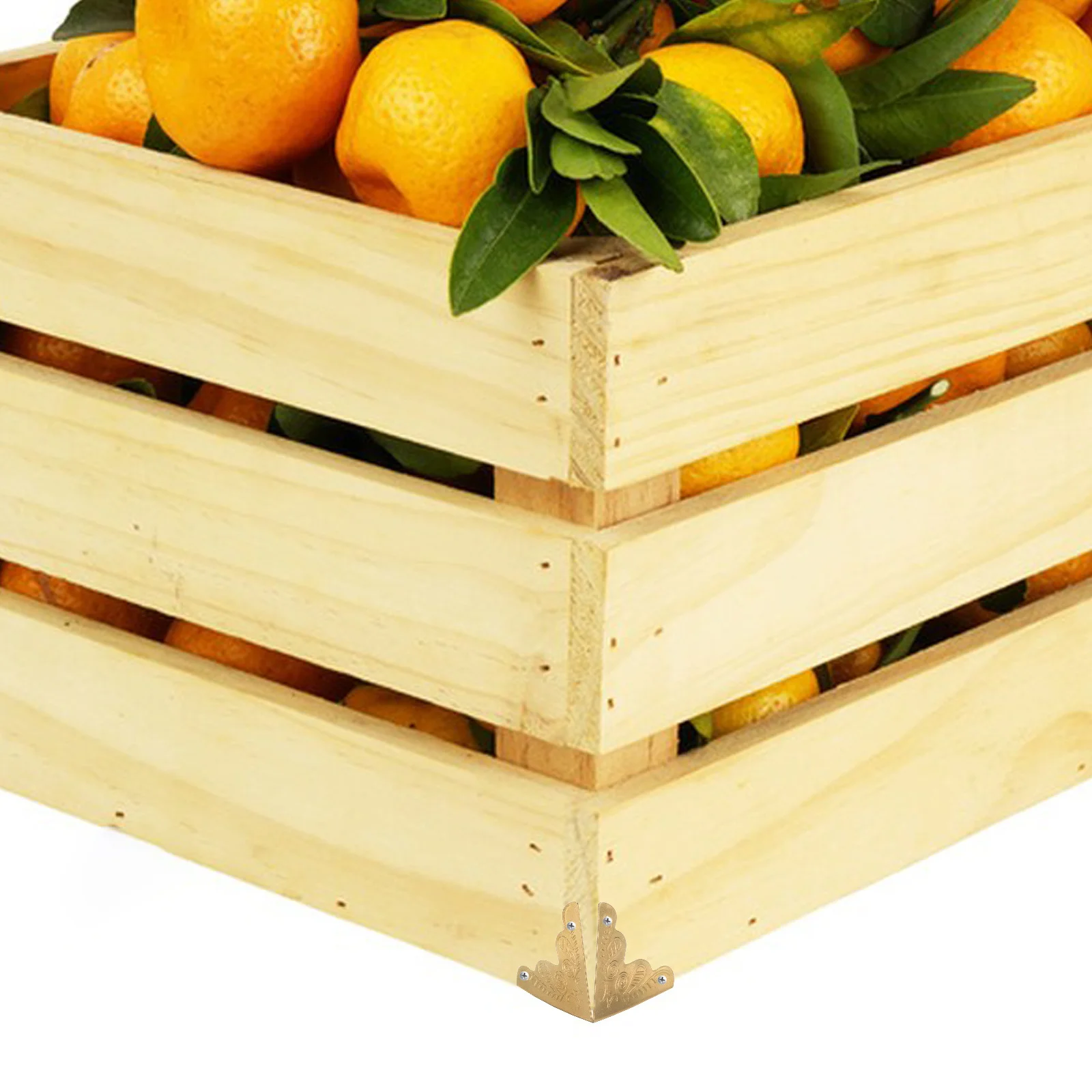 

100pcs Box Corner Protectors Metal Edge Guards For Jewelry Cabinet Wooden Box Vintage Style Decorative Covers Hardware Fittings