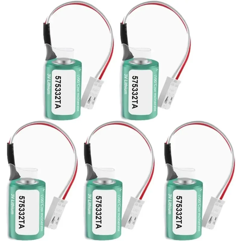 

5 Pack 575332TA PLC Battery for 810D 840D PLC 6FC5247-0AA18-0AA0 Battery 575332 TA 3V 950mAh Battery